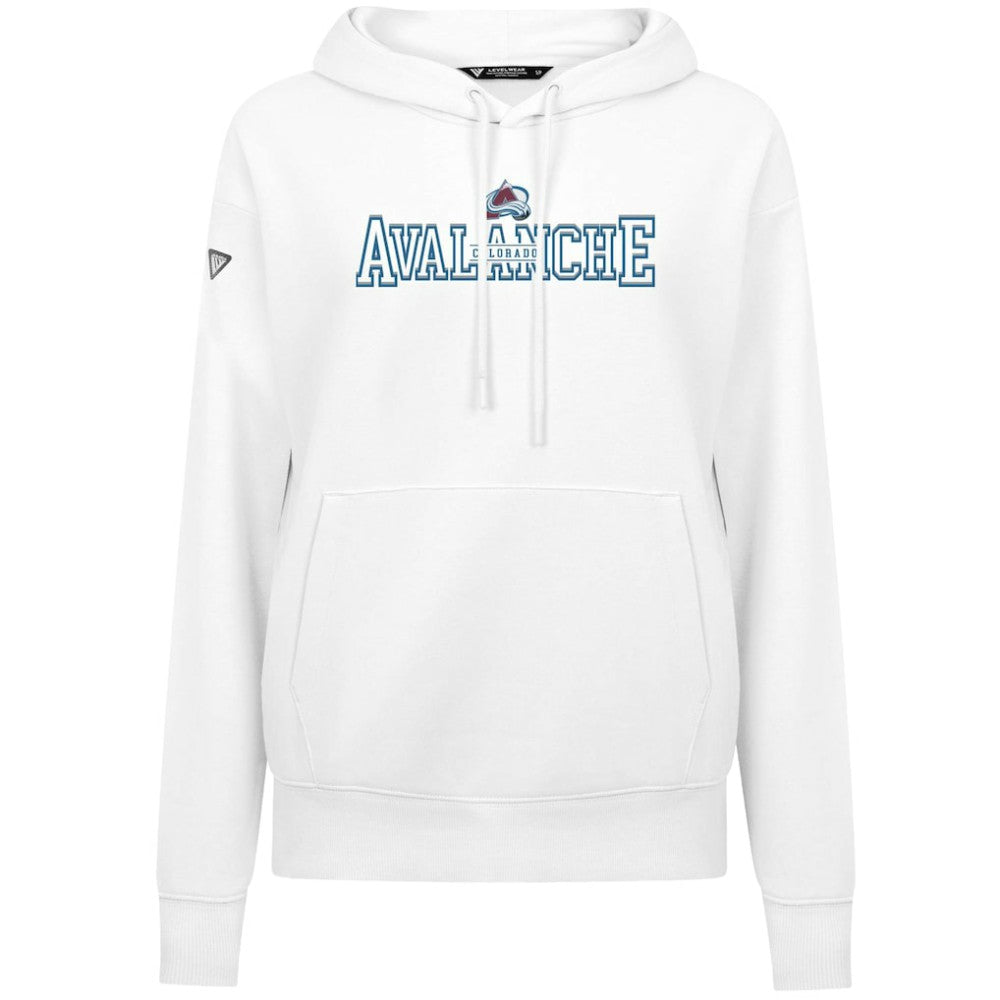 Colorado Avalanche Levelwear Women's Adorn Journey Pullover Hoodie - White - NHL 203146113