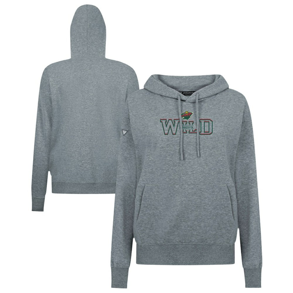 Minnesota Wild Levelwear Women's Adorn Journey Pullover Hoodie - Gray - NHL 203146115
