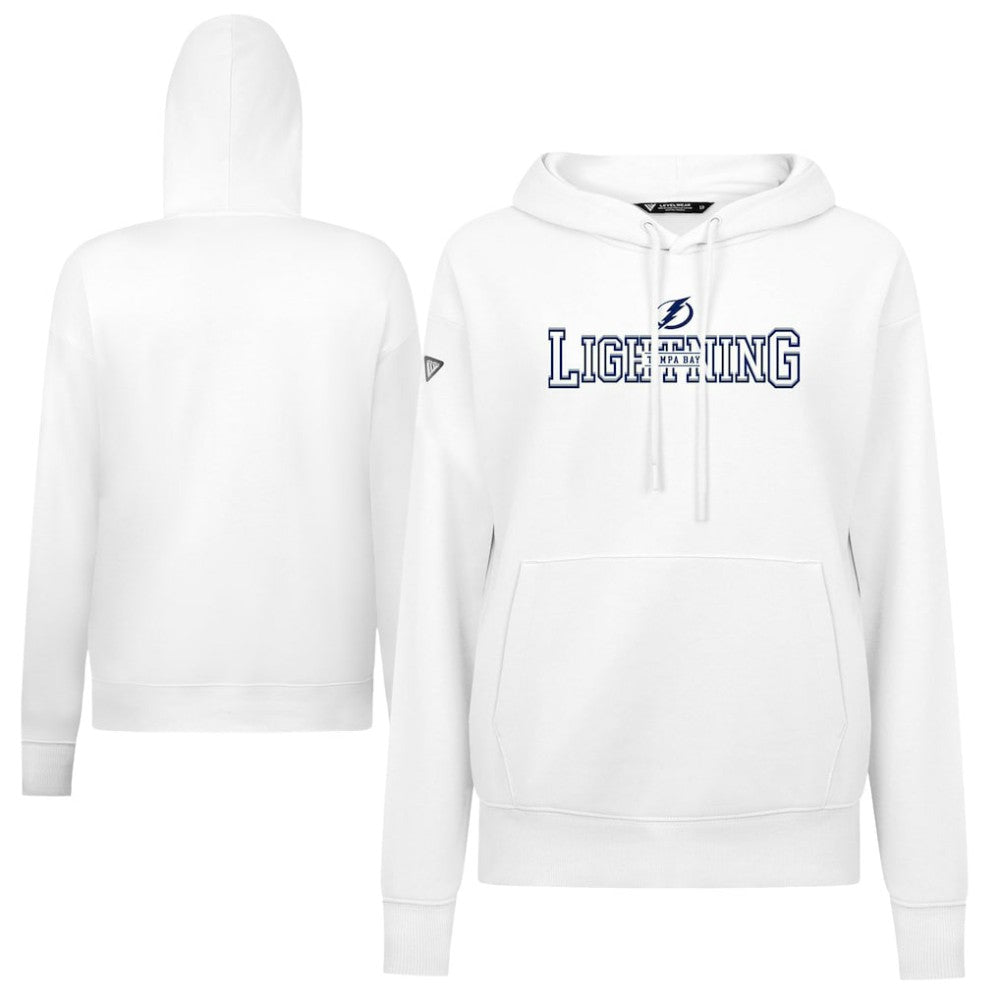 Tampa Bay Lightning Levelwear Women's Adorn Journey Pullover Hoodie - White - NHL 203146124