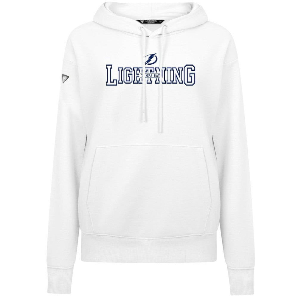 Tampa Bay Lightning Levelwear Women's Adorn Journey Pullover Hoodie - White - NHL 203146124