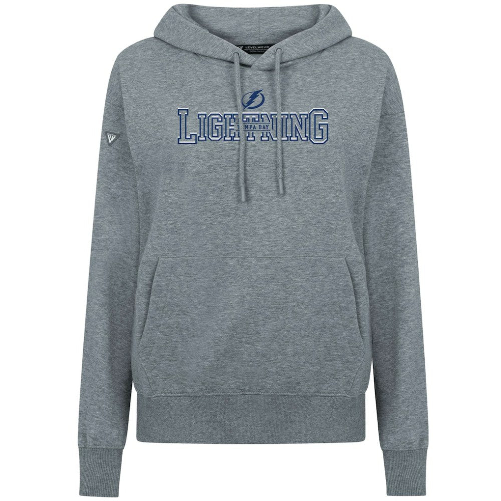 Tampa Bay Lightning Levelwear Women's Adorn Journey Pullover Hoodie - Gray - NHL 203146125
