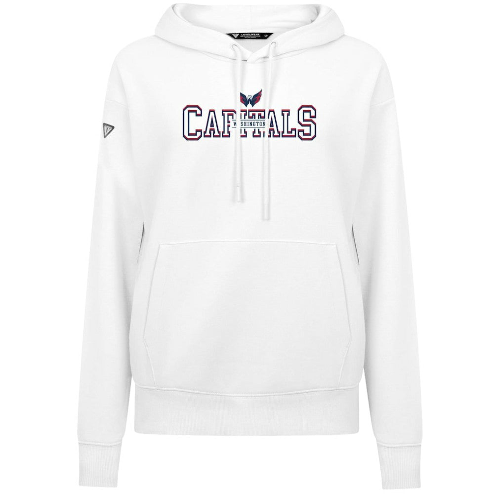 Washington Capitals Levelwear Women's Adorn Journey Pullover Hoodie - White - NHL 203146127