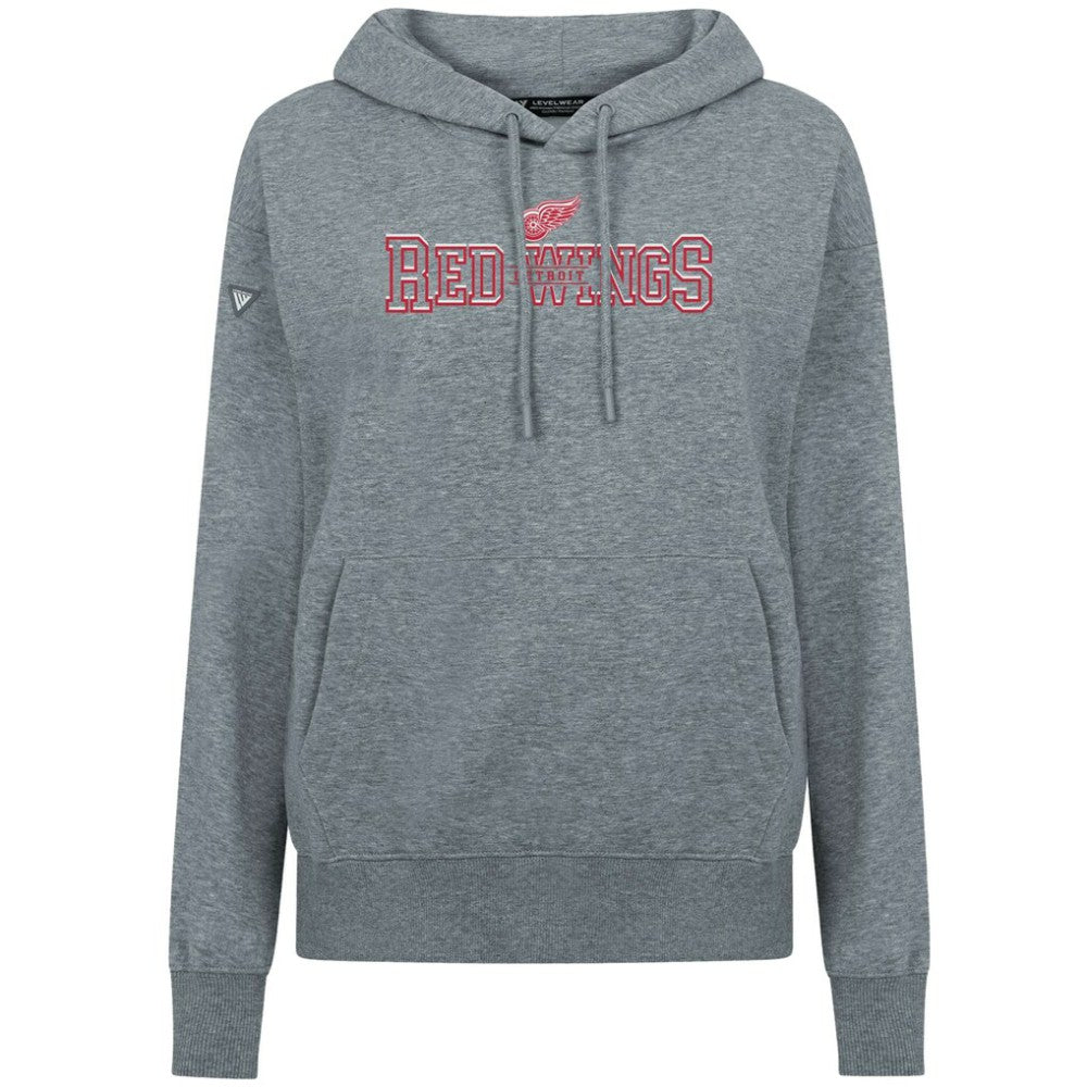 Detroit Red Wings Levelwear Women's Adorn Journey Pullover Hoodie - Gray - NHL 203146129
