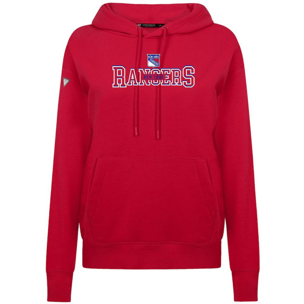 New York Rangers Levelwear Women's Adorn Journey Pullover Hoodie - Red - NHL 203146132