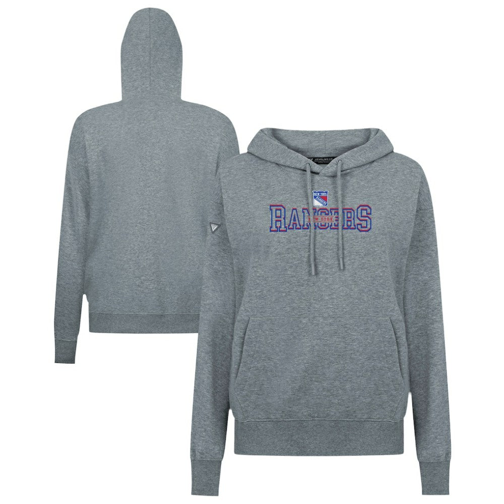New York Rangers Levelwear Women's Adorn Journey Pullover Hoodie - Gray - NHL 203146135
