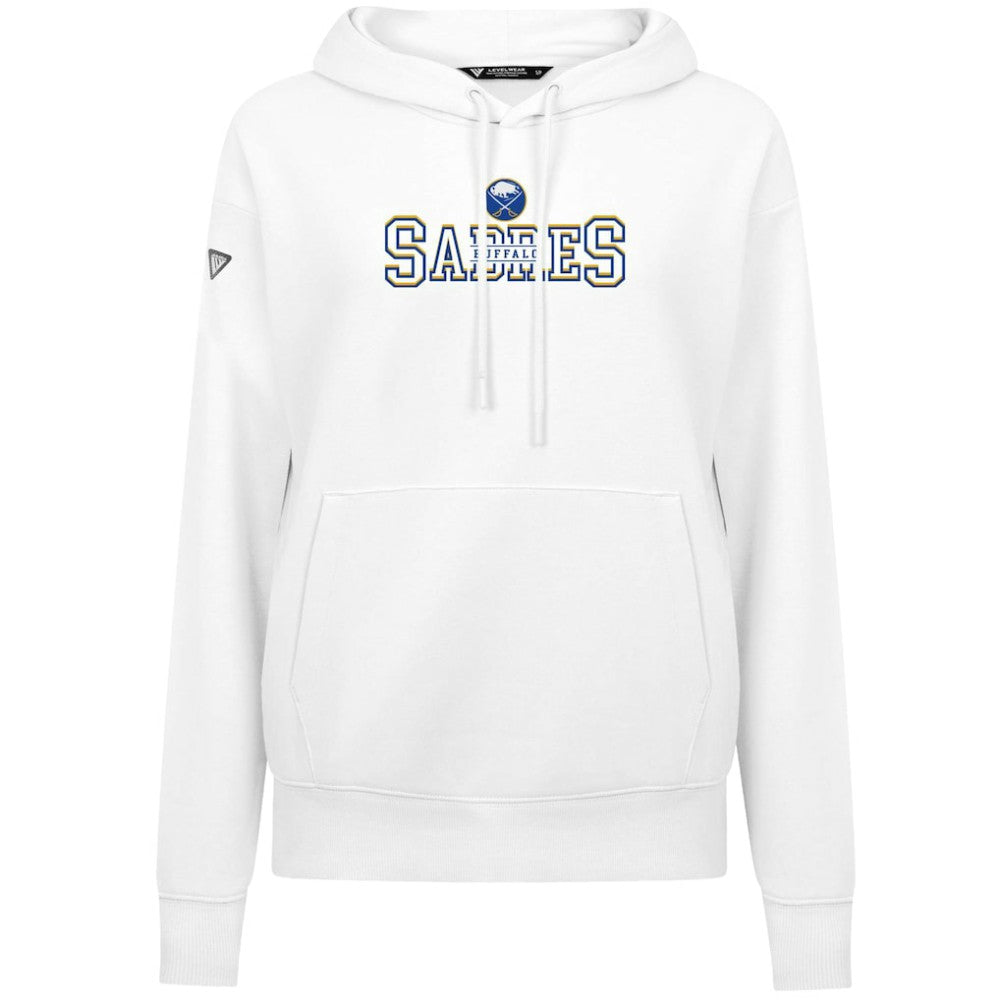 Buffalo Sabres Levelwear Women's Adorn Journey Pullover Hoodie - White - NHL 203146144