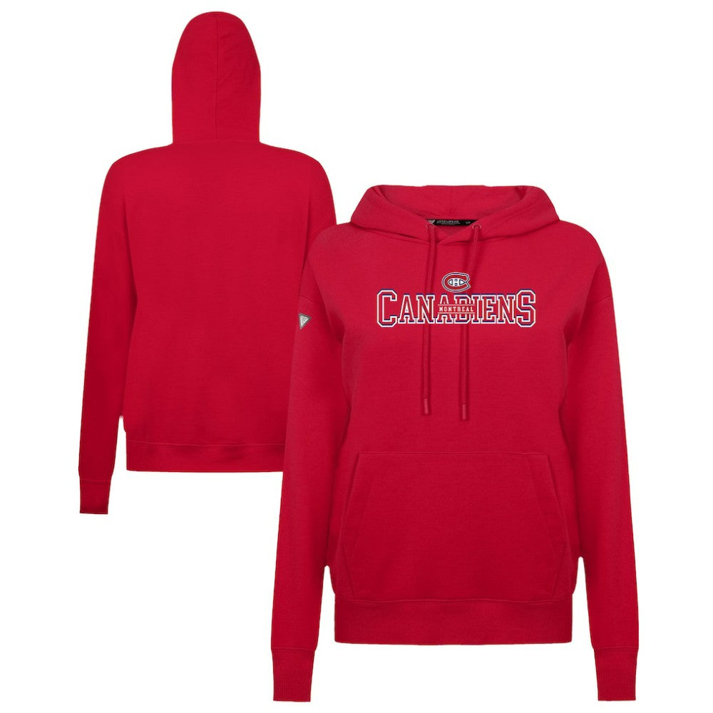 Montreal Canadiens Levelwear Women's Adorn Journey Pullover Hoodie - Red - NHL 203146153