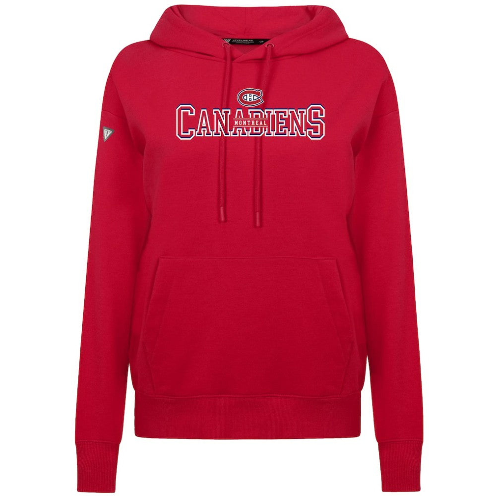 Montreal Canadiens Levelwear Women's Adorn Journey Pullover Hoodie - Red - NHL 203146153