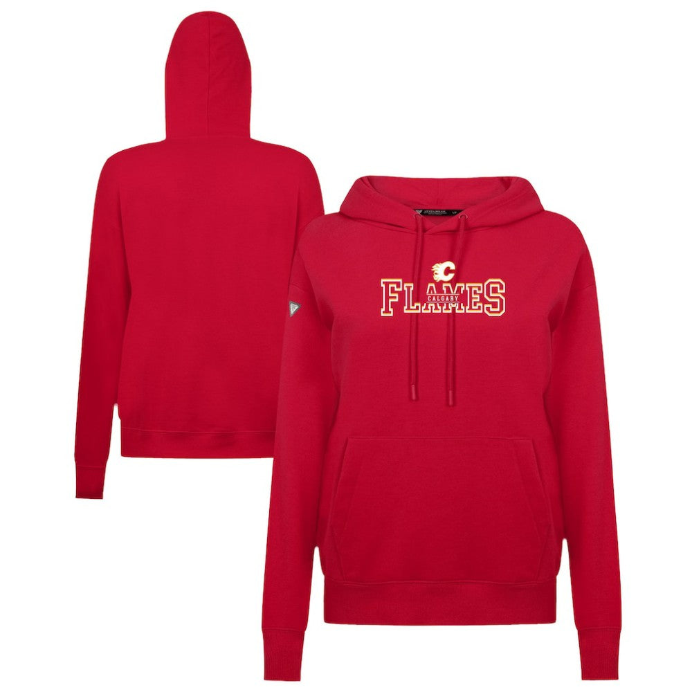 Calgary Flames Levelwear Women's Adorn Journey Pullover Hoodie - Red - NHL 203146156