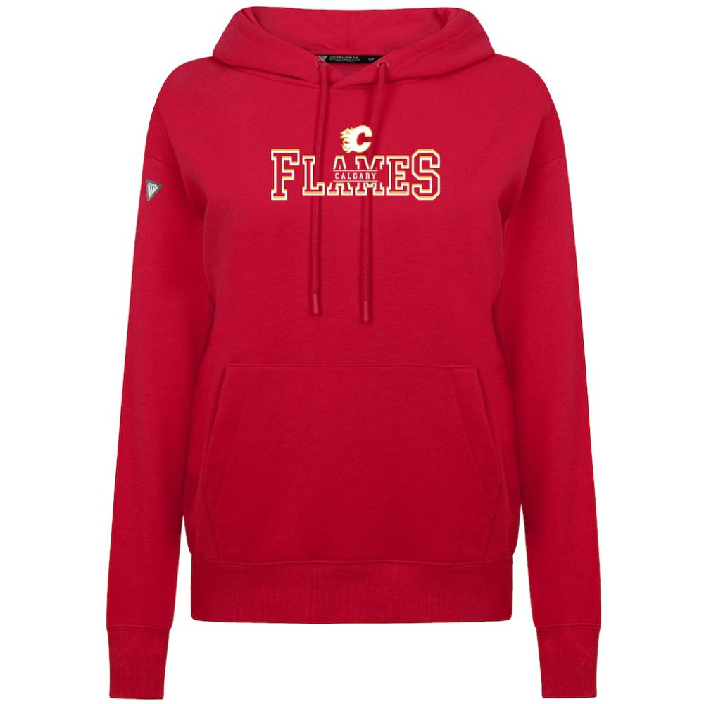 Calgary Flames Levelwear Women's Adorn Journey Pullover Hoodie - Red - NHL 203146156