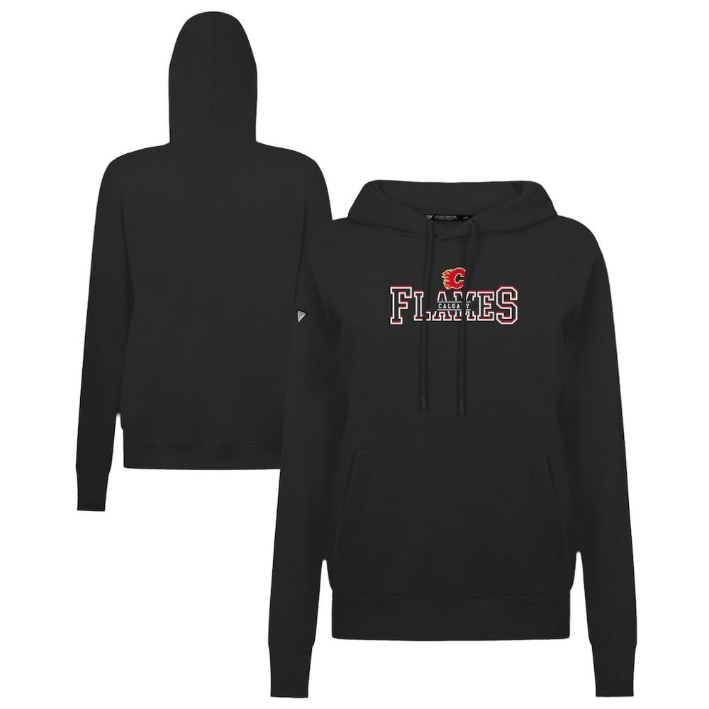 Calgary Flames Levelwear Women's Adorn Journey Pullover Hoodie - Black - NHL 203146157