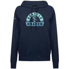 Seattle Kraken Levelwear Women's Adorn Banner Arch Pullover Hoodie - Navy - NHL 203146159