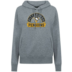 Pittsburgh Penguins Levelwear Women's Adorn Banner Arch Pullover Hoodie - Gray - NHL 203146160