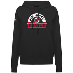New Jersey Devils Levelwear Women's Adorn Banner Arch Pullover Hoodie - Black - NHL 203146165