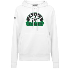 Dallas Stars Levelwear Women's Adorn Banner Arch Pullover Hoodie - White - NHL 203146173