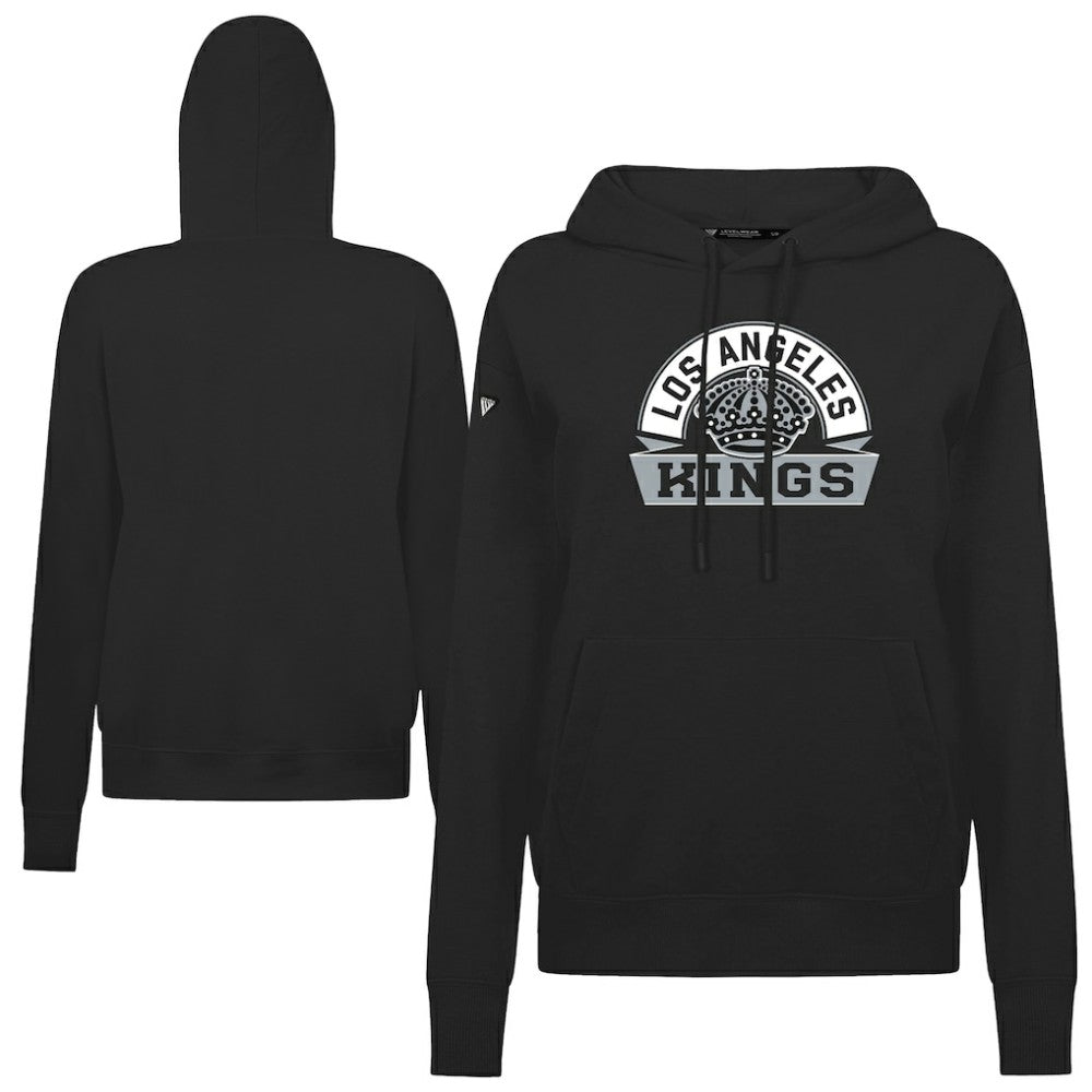 Los Angeles Kings Levelwear Women's Adorn Banner Arch Pullover Hoodie - Black - NHL 203146174