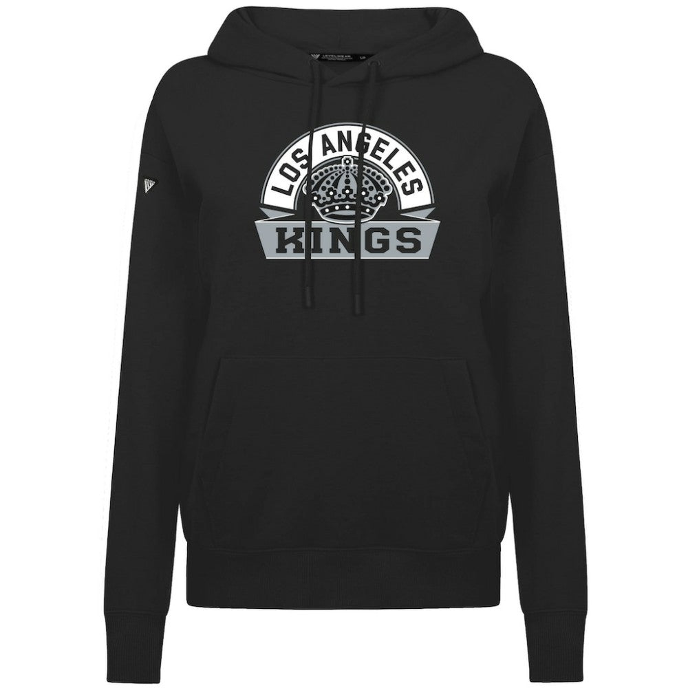 Los Angeles Kings Levelwear Women's Adorn Banner Arch Pullover Hoodie - Black - NHL 203146174