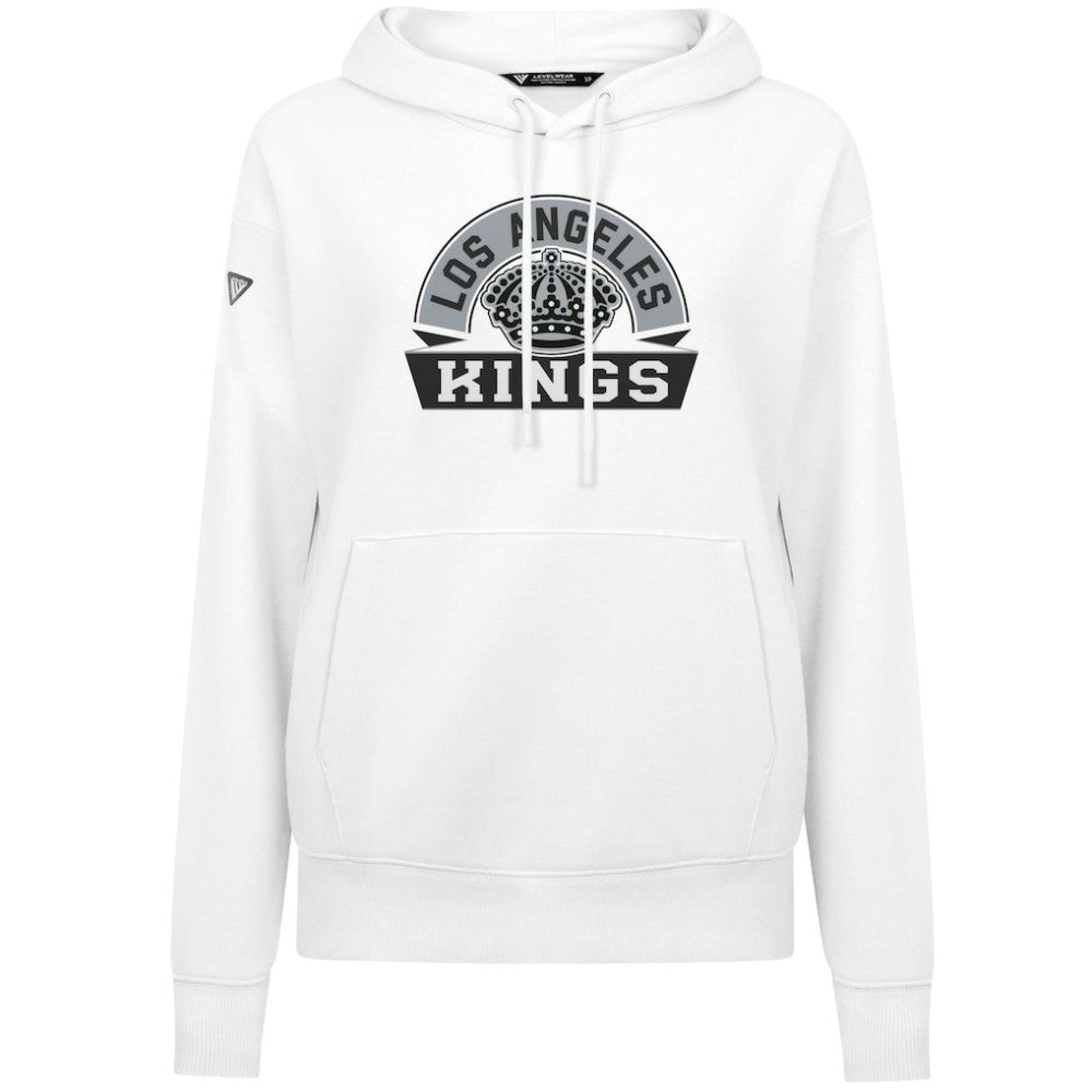 Los Angeles Kings Levelwear Women's Adorn Banner Arch Pullover Hoodie - White - NHL 203146175