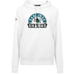 San Jose Sharks Levelwear Women's Adorn Banner Arch Pullover Hoodie - White - NHL 203146177