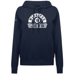 Winnipeg Jets Levelwear Women's Adorn Banner Arch Pullover Hoodie - Navy - NHL 203146178
