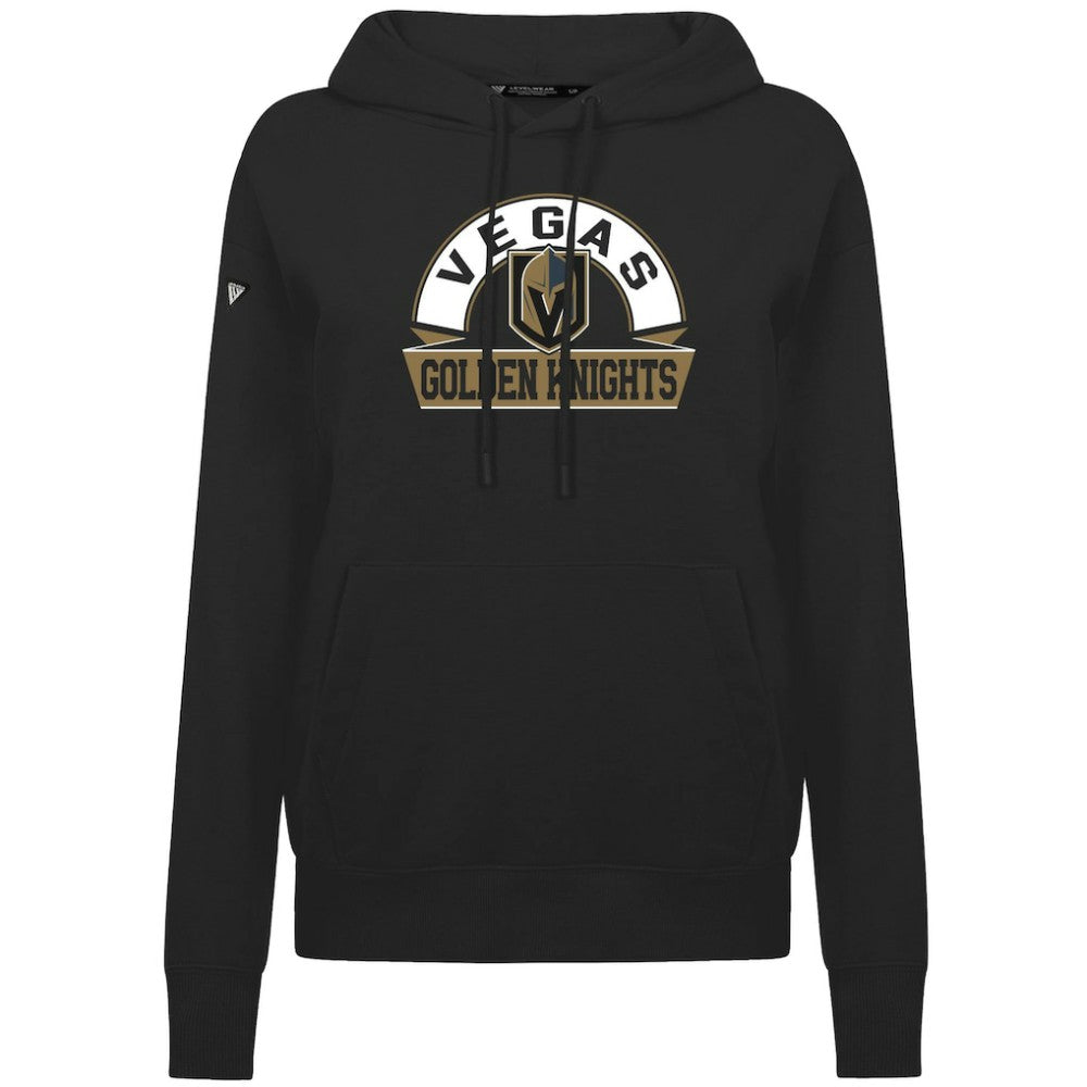 Vegas Golden Knights Levelwear Women's Adorn Banner Arch Pullover Hoodie - Black - NHL 203146180
