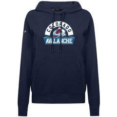 Colorado Avalanche Levelwear Women's Adorn Banner Arch Pullover Hoodie - Navy - NHL 203146188