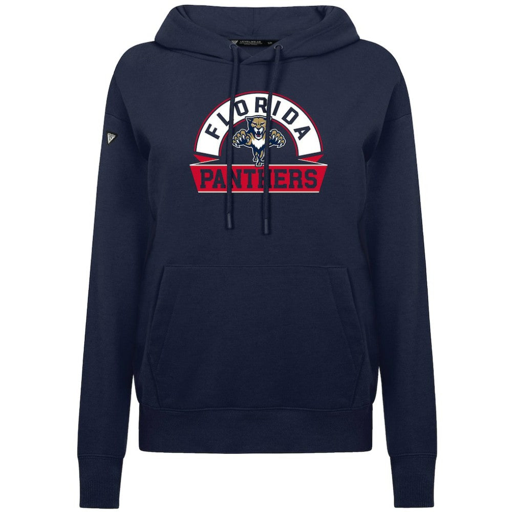 Florida Panthers Levelwear Women's Adorn Banner Arch Pullover Hoodie - Navy - NHL 203146193