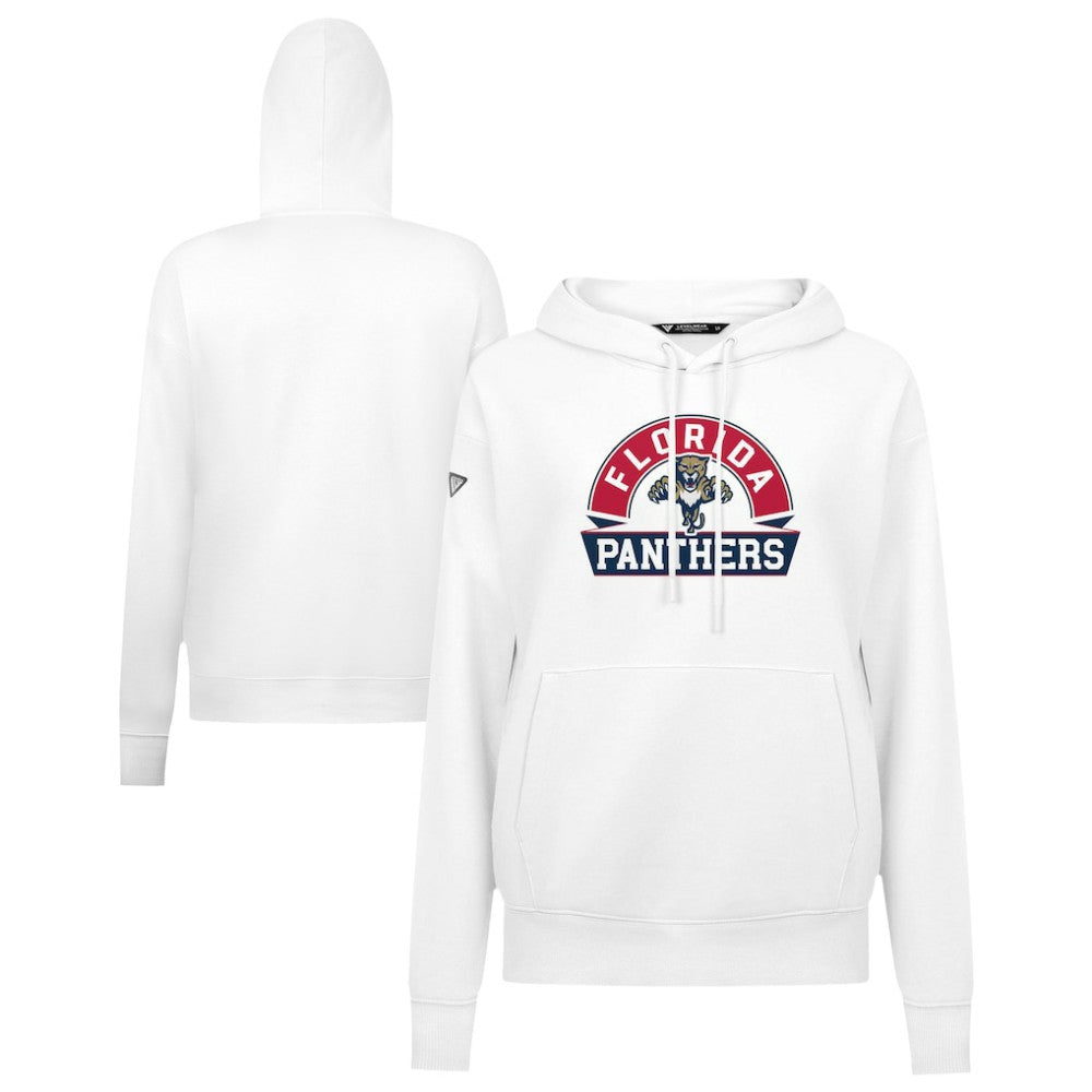 Florida Panthers Levelwear Women's Adorn Banner Arch Pullover Hoodie - White - NHL 203146194