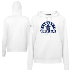 Toronto Maple Leafs Levelwear Women's Adorn Banner Arch Pullover Hoodie - White - NHL 203146203