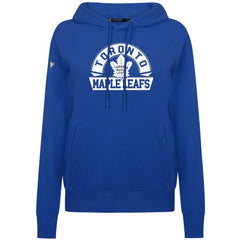 Toronto Maple Leafs Levelwear Women's Adorn Banner Arch Pullover Hoodie - Royal - NHL 203146209