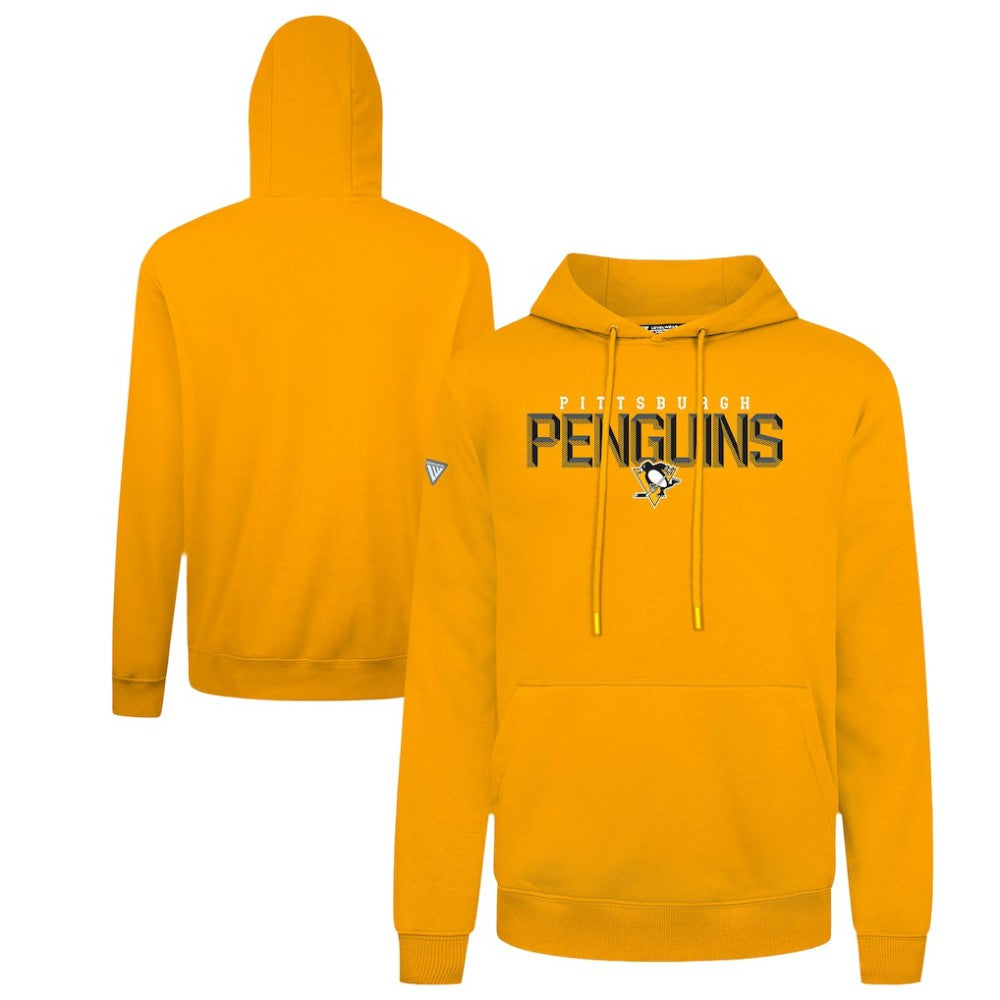 Pittsburgh Penguins Levelwear Podium Carve Pullover Hoodie - Gold - NHL 203146370