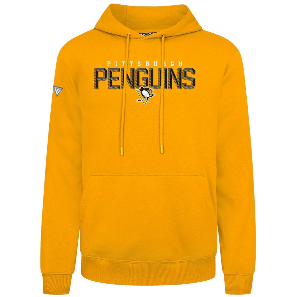 Pittsburgh Penguins Levelwear Podium Carve Pullover Hoodie - Gold - NHL 203146370