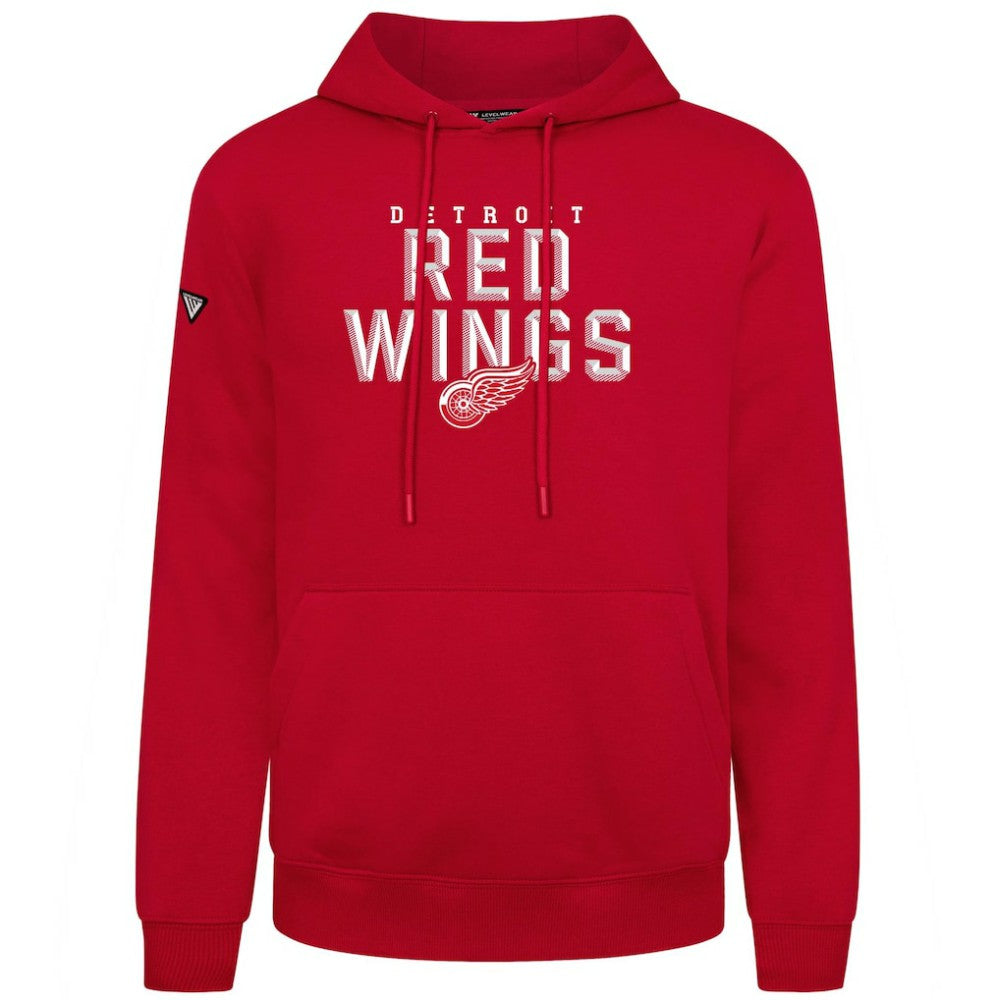 Detroit Red Wings Levelwear Podium Carve Pullover Hoodie - Red - NHL 203146374
