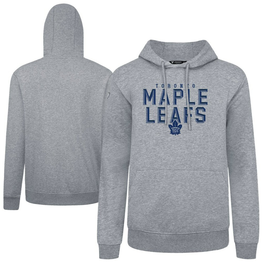 Toronto Maple Leafs Levelwear Podium Carve Pullover Hoodie - Gray - NHL 203146376