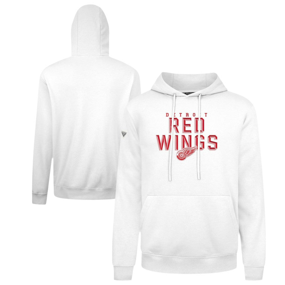 Detroit Red Wings Levelwear Podium Carve Pullover Hoodie - White - NHL 203146377