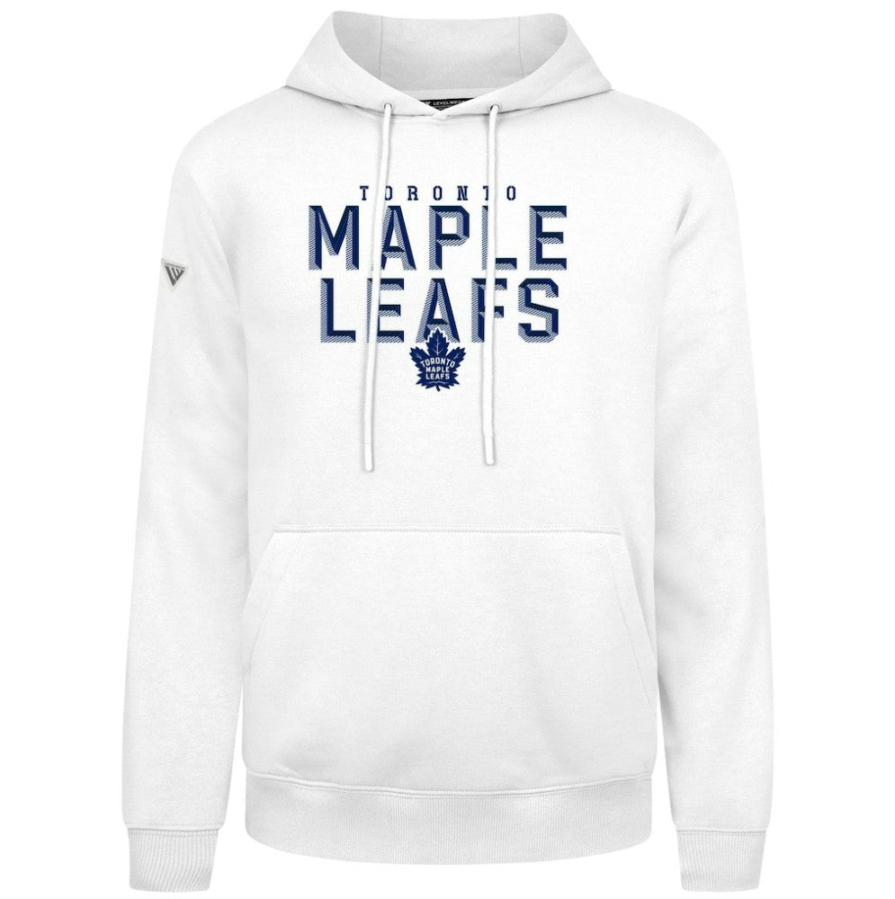 Toronto Maple Leafs Levelwear Podium Carve Pullover Hoodie - White - NHL 203146380