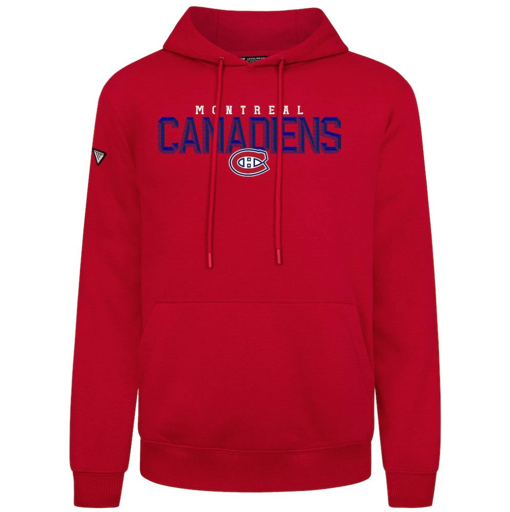 Montreal Canadiens Levelwear Podium Carve Pullover Hoodie - Red - NHL 203146385