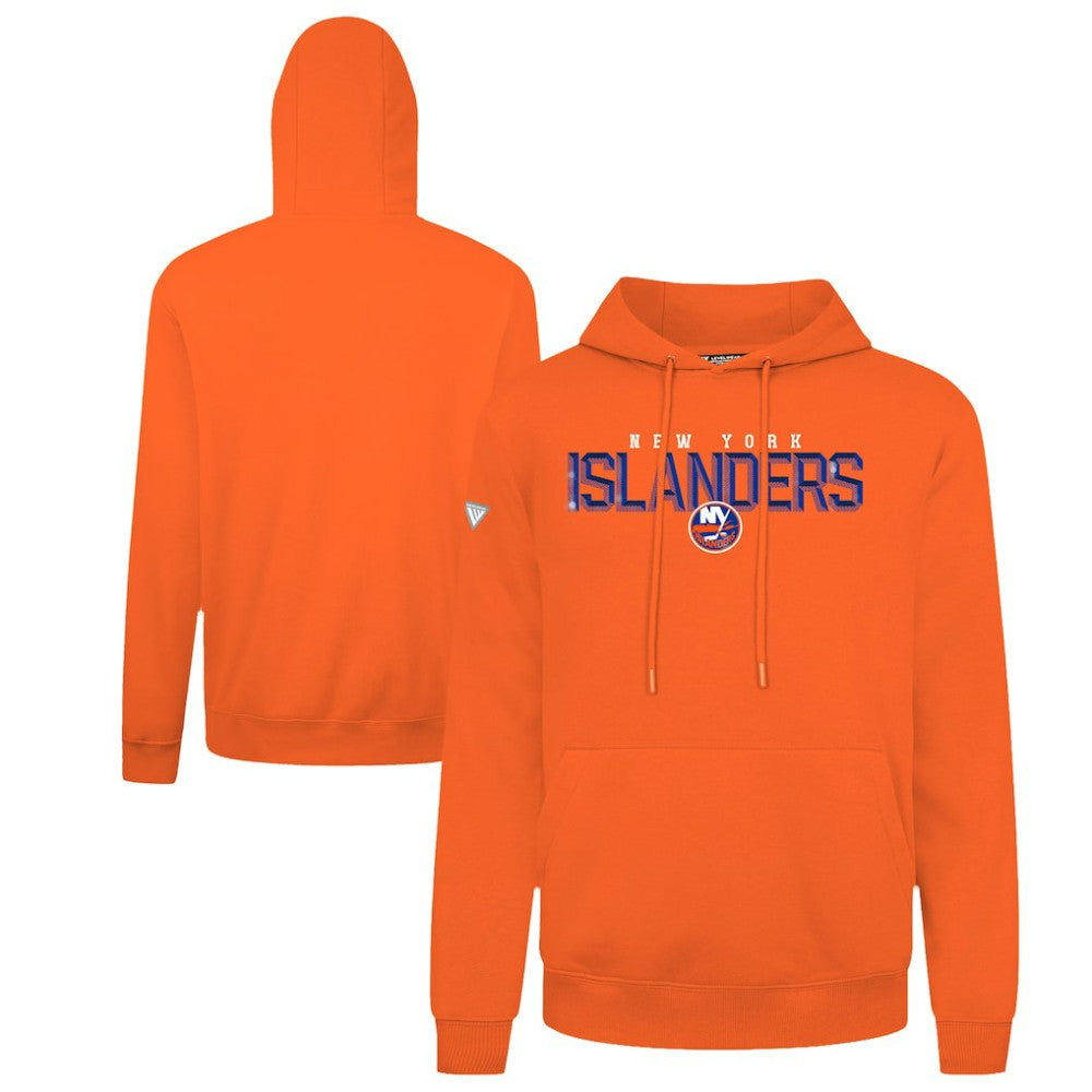 New York Islanders Levelwear Podium Carve Pullover Hoodie - Orange - NHL 203146387