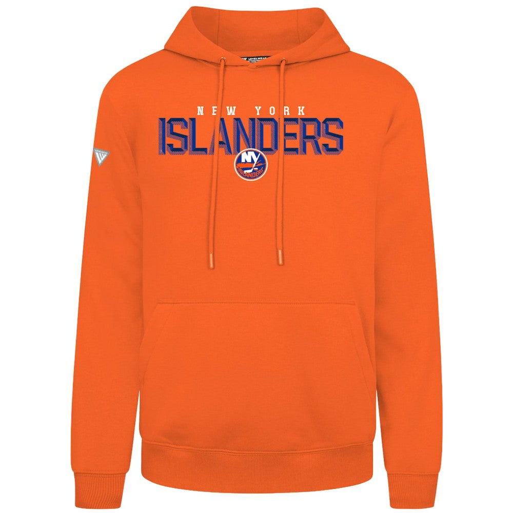 New York Islanders Levelwear Podium Carve Pullover Hoodie - Orange - NHL 203146387
