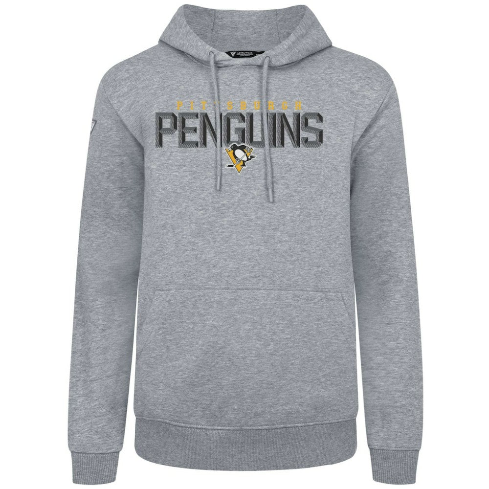 Pittsburgh Penguins Levelwear Podium Carve Pullover Hoodie - Gray - NHL 203146392