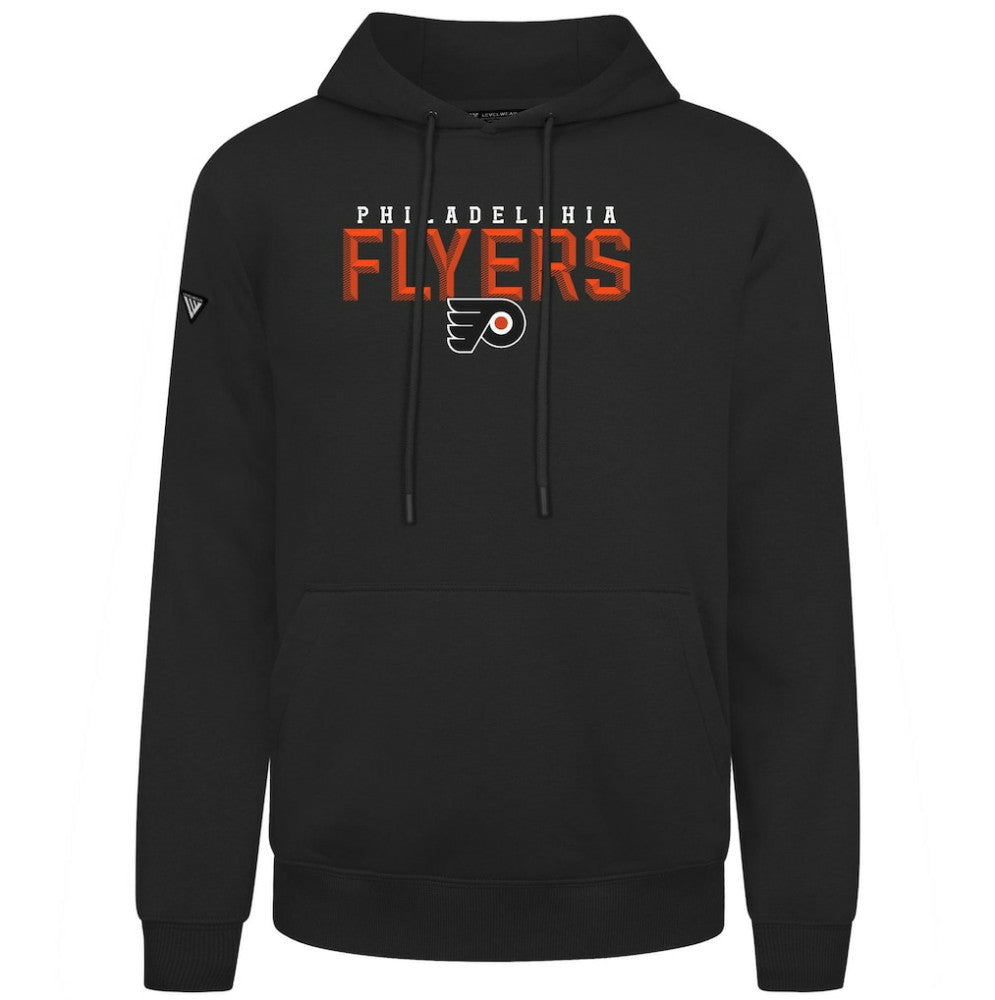 Philadelphia Flyers Levelwear Podium Carve Pullover Hoodie - Black - NHL 203146402
