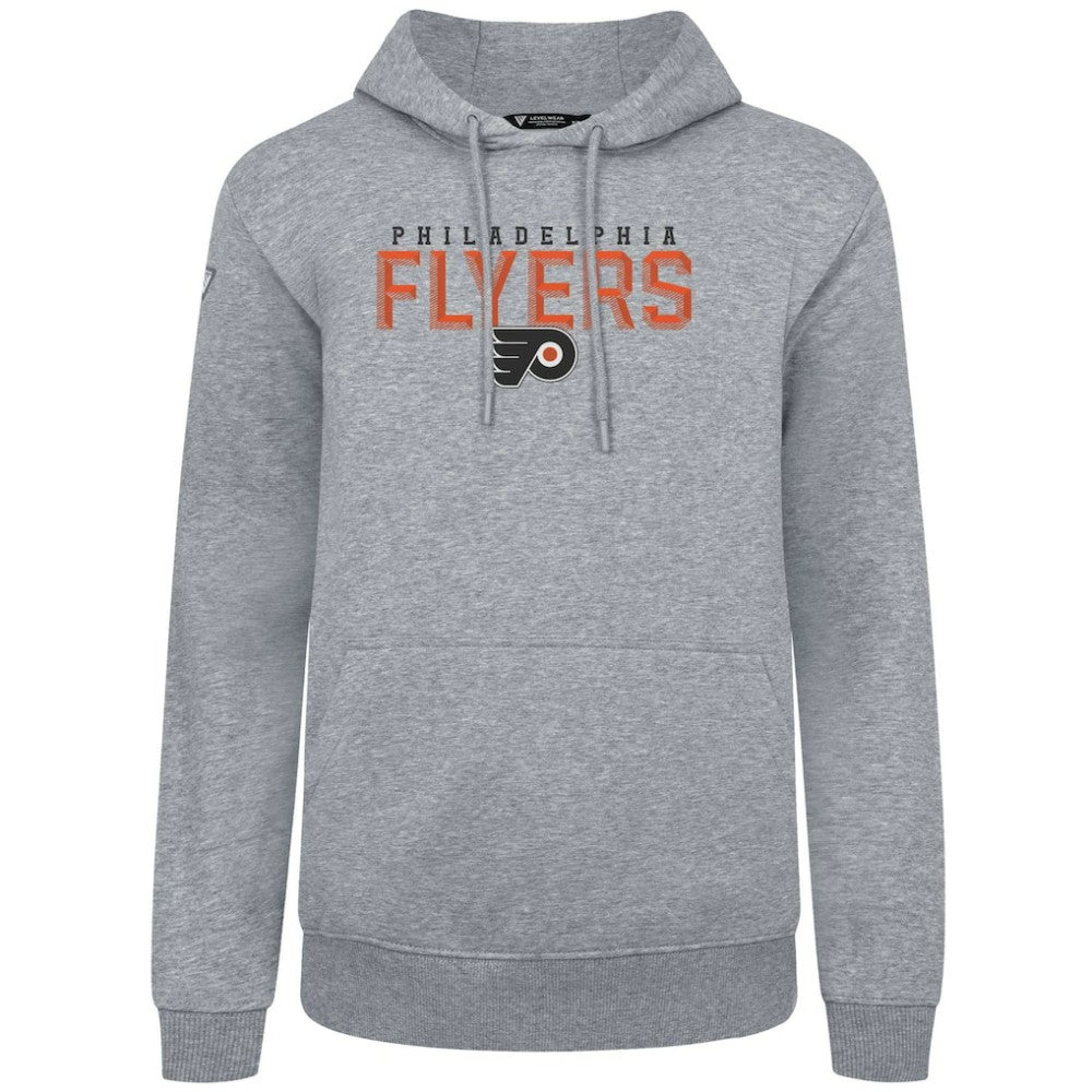 Philadelphia Flyers Levelwear Podium Carve Pullover Hoodie - Gray - NHL 203146404