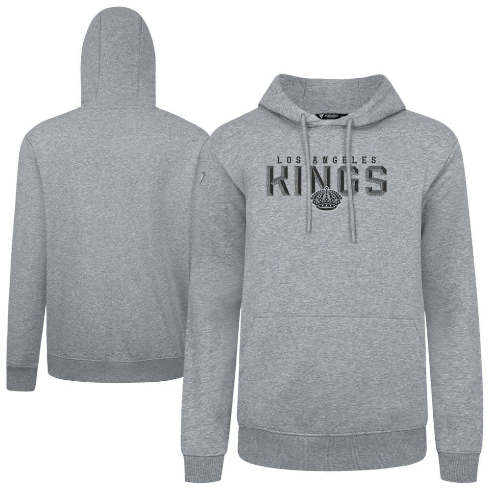 Los Angeles Kings Levelwear Podium Carve Pullover Hoodie - Gray - NHL 203146405
