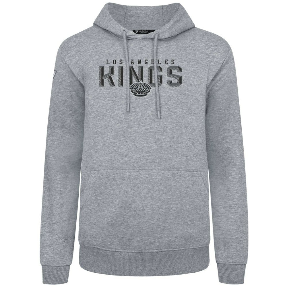 Los Angeles Kings Levelwear Podium Carve Pullover Hoodie - Gray - NHL 203146405