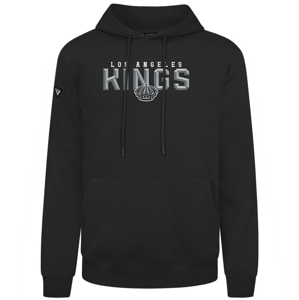 Los Angeles Kings Levelwear Podium Carve Pullover Hoodie - Black - NHL 203146406