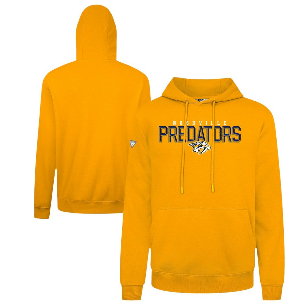 Nashville Predators Levelwear Podium Carve Pullover Hoodie - Gold - NHL 203146407
