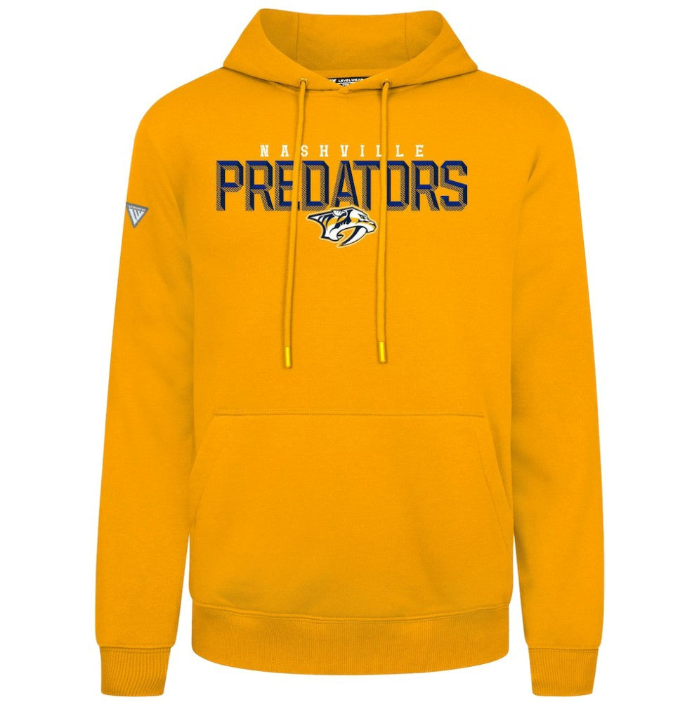 Nashville Predators Levelwear Podium Carve Pullover Hoodie - Gold - NHL 203146407