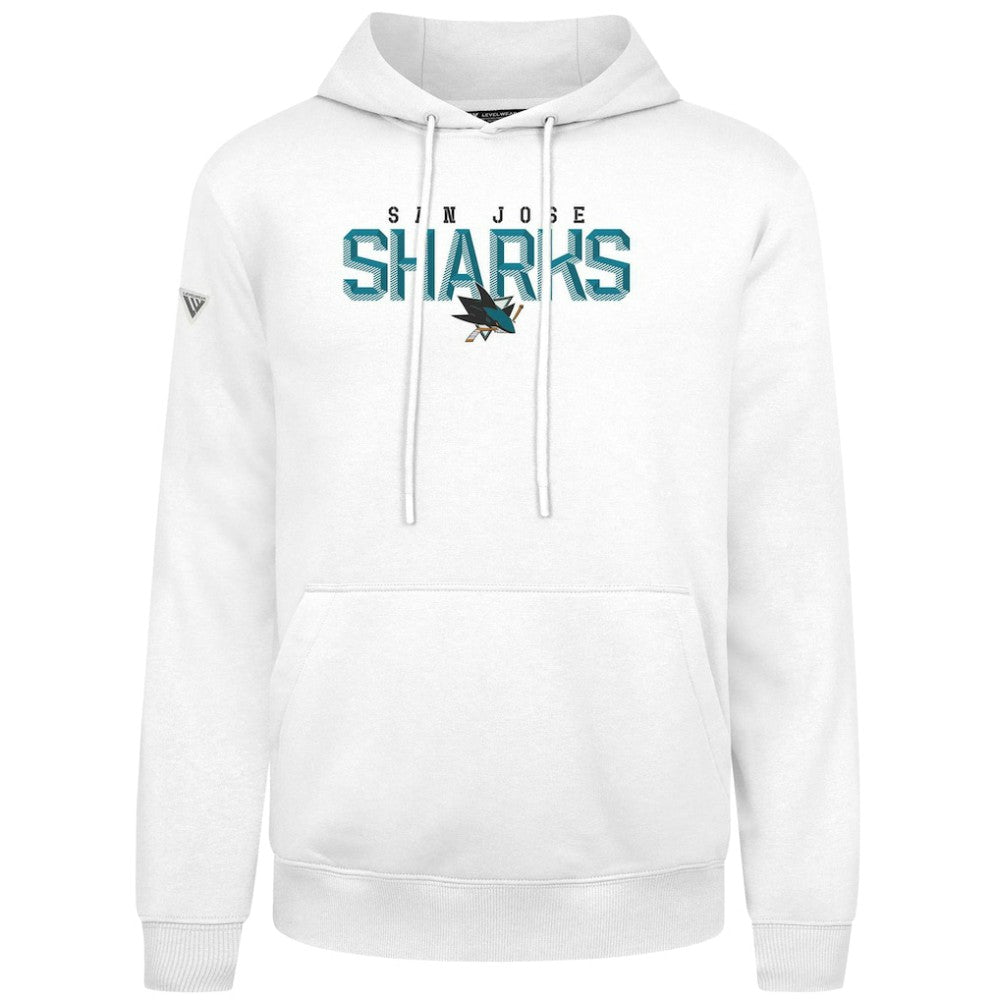 San Jose Sharks Levelwear Podium Carve Pullover Hoodie - White - NHL 203146411