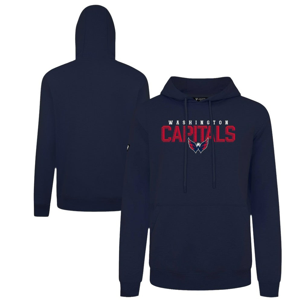 Washington Capitals Levelwear Podium Carve Pullover Hoodie - Navy - NHL 203146412