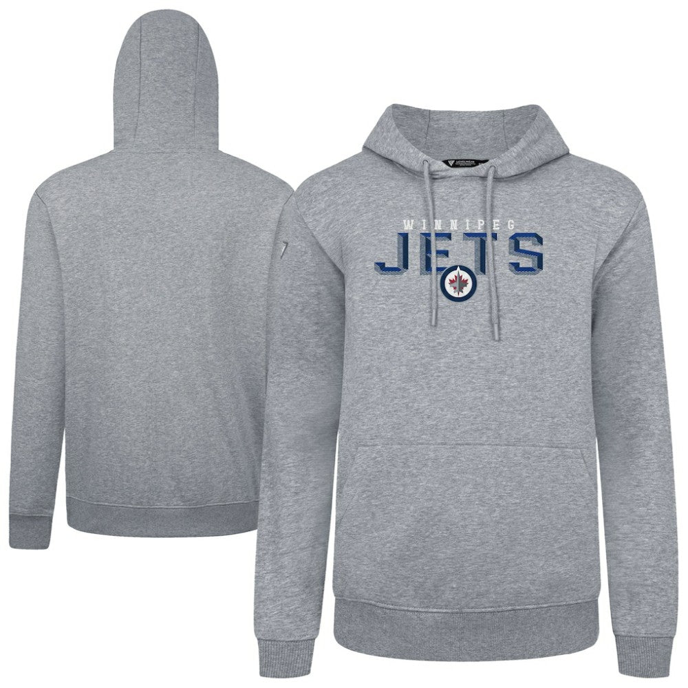 Winnipeg Jets Levelwear Podium Carve Pullover Hoodie - Gray - NHL 203146414